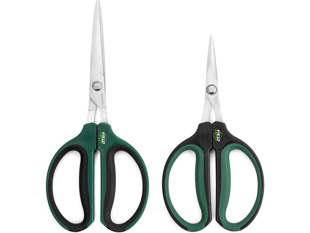 Hydroponic 2-Pack Bonsai Scissors and Plant Trimming Shears Set - Stainless Steel Pruning Shears for Indoor Gardening, Succulent Harvest, and...