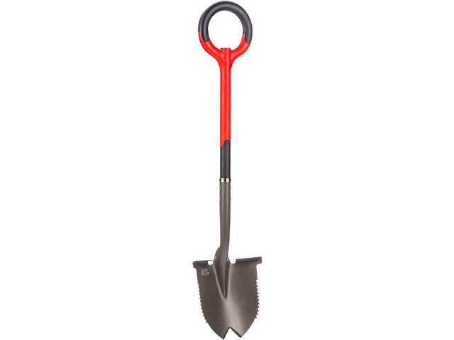 Radius Garden 22211, Root Slayer Round Head Shovel, Red
