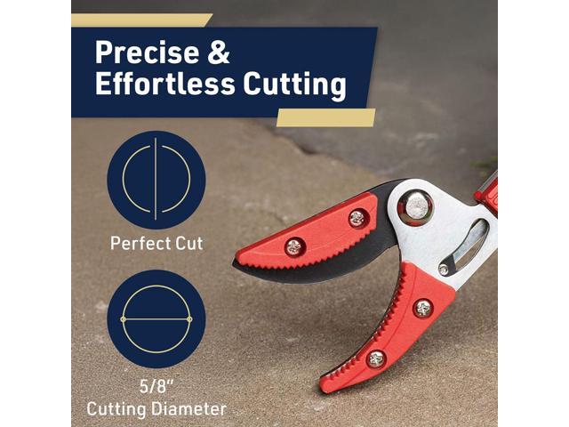 Kings County Tools 30-Inch Long-Reach Bypass Pruner Rotating Cutter Head Ergonomic Handle Adjustable Grip Positions Arborist Yard and...