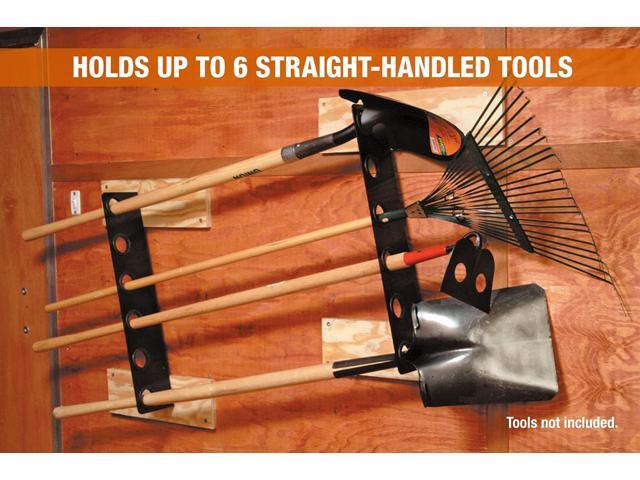 Buyers Products LT37 Hand Rack for Enclosed Landscaping Truck Trailers & Garage or Shed Walls Holds 6 Tools, Heavy Duty Steel, Made In the USA,...