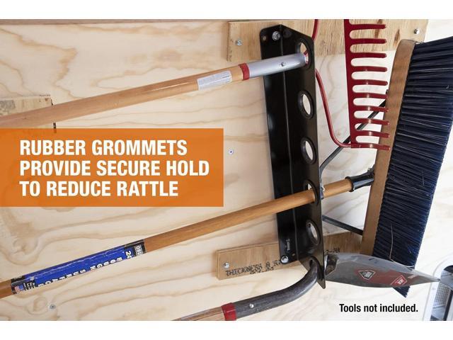 Buyers Products LT37 Hand Rack for Enclosed Landscaping Truck Trailers & Garage or Shed Walls Holds 6 Tools, Heavy Duty Steel, Made In the USA,...