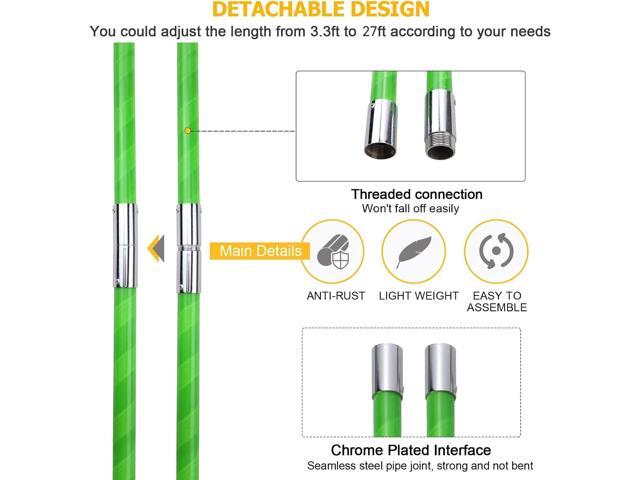 27 Feet Tree Pole Pruner Manual Branches Trimmer Tree Branch Garden Tools Loppers Hand Pole Saws Extendable Height