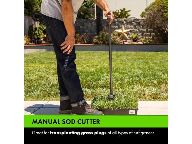 Yard Butler Sod Plugger turf cutter and grass plug tool for zoysia, St. Augustine, fescue, or centipede grass transplanting & repair - ISP-33