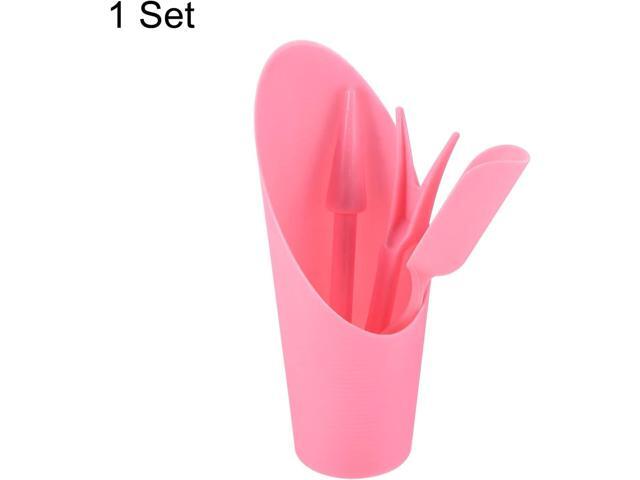 MECCANIXITY Garden Shovel Hand Tools Transplanting Succulent Cultivation Digging Scoops Kits, Pink