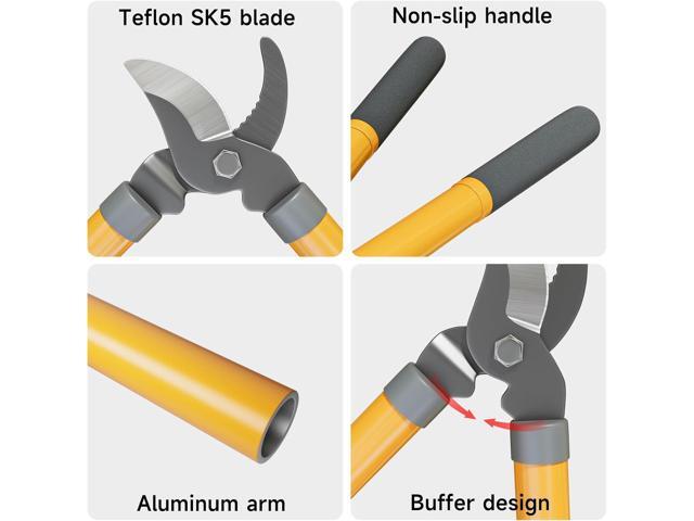 AIRAJ 16 Small Garden Loppers for Tree Trimming Branch Cutter with 1.5 Cutting Capacity Loppers for Gardening Tree Pruner Branch Trimmer ...