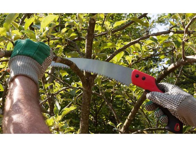 11 Inch Hand Pruning Saw with Saw Blade Enclosure for Garden Trimming Wood Camping Tree Branches