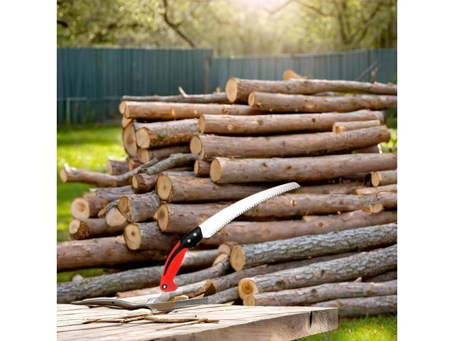 11 Inch Hand Pruning Saw with Saw Blade Enclosure for Garden Trimming Wood Camping Tree Branches