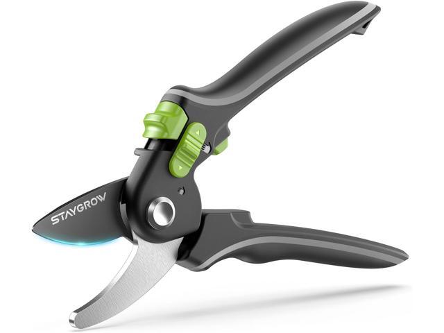 Pruning Shears for Gardening - 8.5' SK5 Garden Shears Cuts 10000+ Times Staying Sharp - Garden Scissors with One-handed Unlocking & Adjustable...