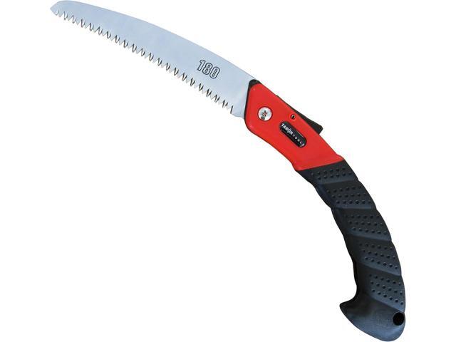 TABOR TOOLS Folding Saw with 8 Inch Curved Blade and Rugged Grip Handle, Hand Saw for Pruning Trees, Trimming Branches, Camping, Clearing Forest...