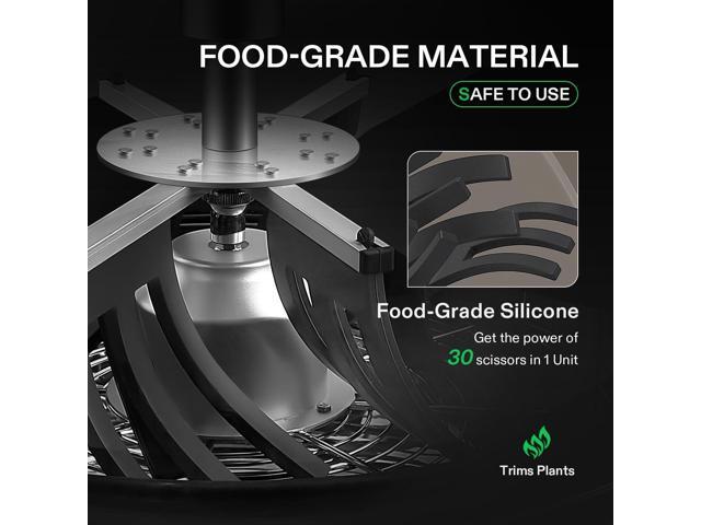 VIVOSUN 13 inch Bud Leaf Bowl Trimmer- Clear Visibility Dome, Sharp Stainless Steel Blades for Spin Cut & Solid Metal Gear Box, Hand Pruner...