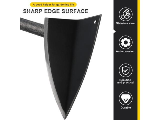 Hoe Garden Tool,48 Inch Garden Hoe Triangle Gardening Hoe with Sharp Blade for Digging,Weeding,Cutting and Loosing Soil,Adjustable Length Metal...