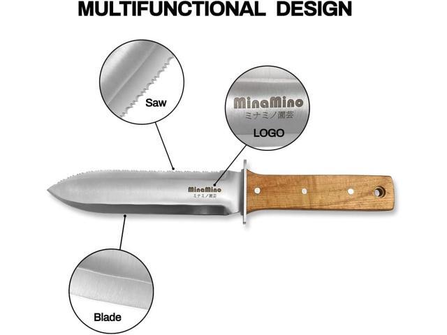 Minamino Hori Hori Garden Knife,Ideal for Gardening Weeding Digging Cutting Planting Landscaping