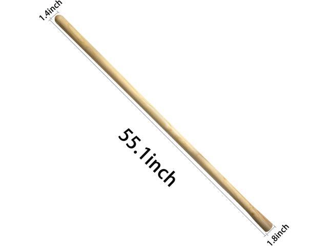 55-Inch Pure Solid Wood Replacement Handle for Garden Digging Spading Fork, Surface Coated with Protective Paint, Clear Finish, Convenient and Durable