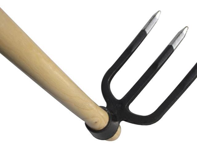 55-Inch Pure Solid Wood Replacement Handle for Garden Digging Spading Fork, Surface Coated with Protective Paint, Clear Finish, Convenient and Durable