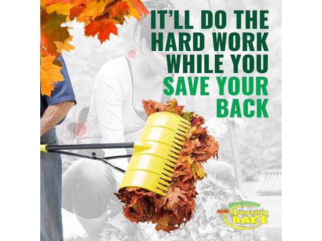 Amazing Rake Back Saving Garden Rake Leaf Rakes for Gardening Leaf Picker Upper Heavy Duty Leaves Claw & Rakes Lawns Garden Tool Easy Leaf &...