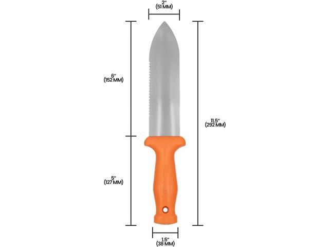 Zenport K245 ZenBori Soil Knife with 6-Inch Stainless Steel Serrated Blade