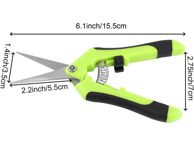 HAKZEON 15 Pack 6.5 Inch Professional Bud Trimming Scissors,Stainless Steel Micro-Tip Gardening Hand Pruners with Straight Blades, for Easy Pruning...