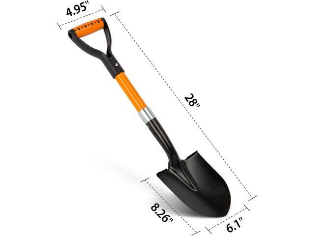 Small Garden Shovel Mini Kids Digging Shovel with Overall Length 28 inches Shovel for Digging, Beach Shovels. Gardening Tools with D-Handel
