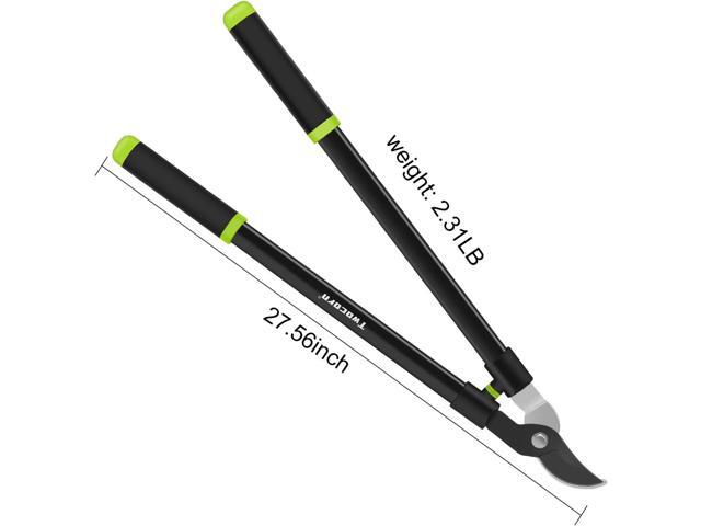 28' Garden Bypass Lopper with Steel Blade, Tree Trimmer Branch Cutter for 1.5 Cutting Capacity