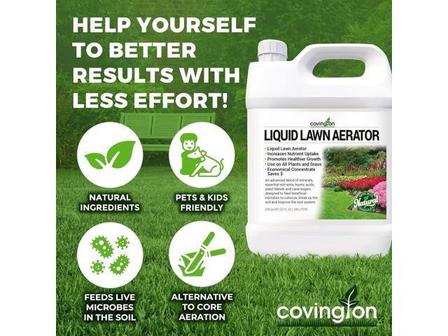 Covington Liquid Lawn Aerator (32oz) Soil Conditioner & Softener for Lawns & Gardens Loosens Clay & Compacted Soil for Better Water & Nutrient...