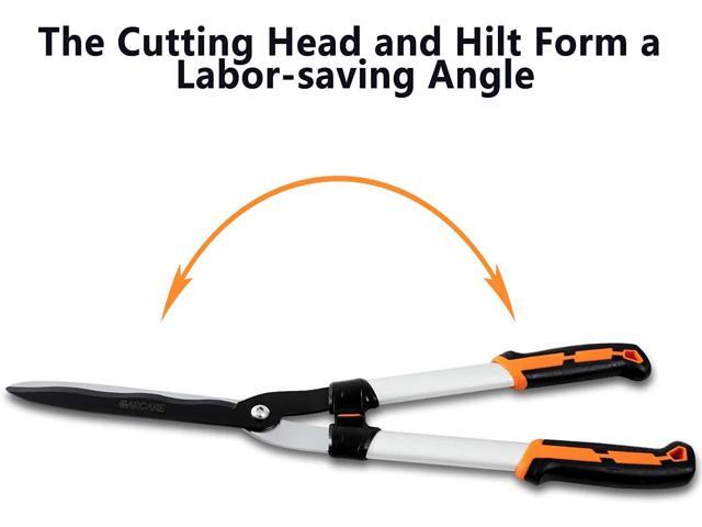 GARCARE Hedge Clippers Pruning Shears 4 in 1 Set High Carbon Steel Folding Saw, Branch Cutter, Tree Pruner, Garden Scissors, Tree & Shrub Care Kit