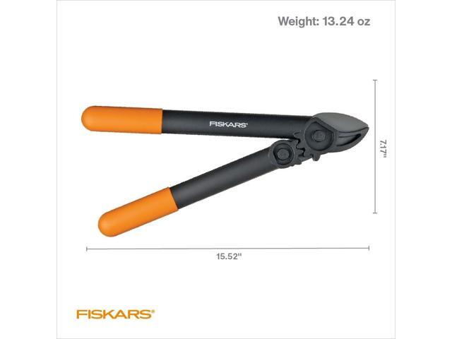 Fiskars 15-Inch PowerGear Loppers, Sharp Steel Blade Bush and Tree Trimmer, Cuts up to 1.25-Inch Diameter Branches, Rust Resistant and Lightweight...