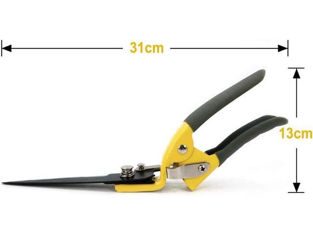 Jardineer Grass Shears Handheld, Razorsharp Hand Grass Clippers, Non-Slip Grass Clippers & Shears, Grass Shears Manual for Lawn, Hand Shears and...