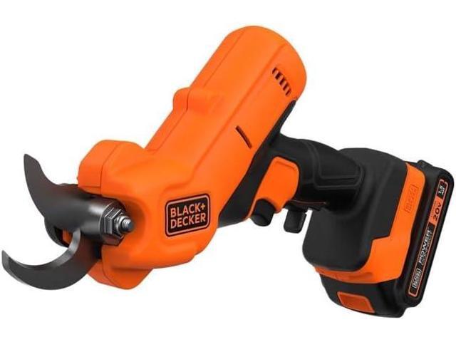 BLACK+DECKER 20V MAX* Cordless Pruner Kit, Power Pruning Shears, Battery and Charger Included (BCPR320C1)