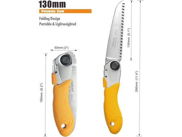 Folding Pruning Hand Saw 5 Inch Camping Wood Mini Small Saw Garden Tree Saws Japanese Pull Razor Teeth Saws Durable for Wood Branches Bone Camping...