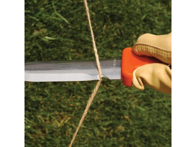 A. M. Leonard Deluxe Soil Knife, Orange Hori Hori w/ 6-Inch Stainless Steel Blade