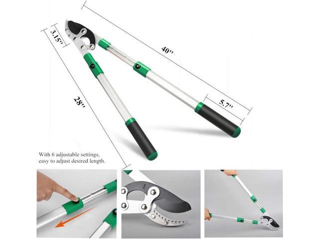 SK5 High-Performance Compound Action Anvil Lopper,Chops Thick Branches with Ease,2 Inch Cutting Capacity,28inch-40inch Telescoping Lopper, Tree...