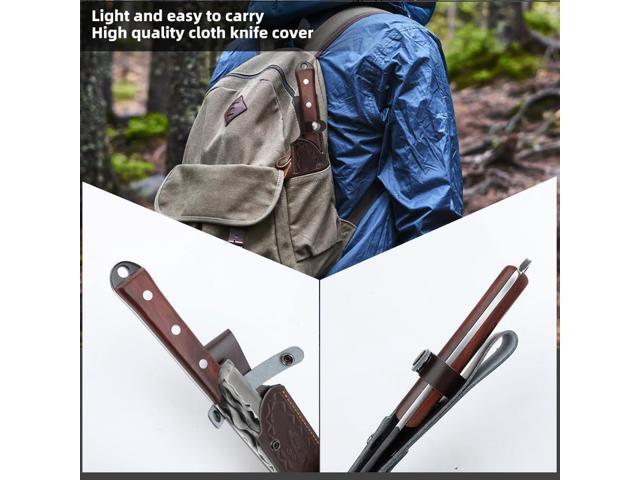 Survival Machete with Sheath for Cutting Trees, for Yard Work and for Bushcrafting Machetes Sickle Heavy Duty Machete for clearing Brush Garden...