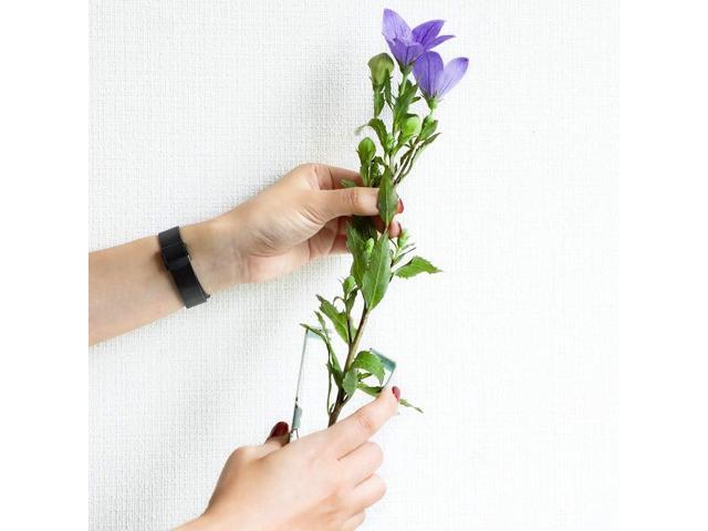 Wazakura Rose Thorn Stripper Tool, 100% Made in Japan 4.2 in (107mm) with Finger Rest, Metal Leaf Thorn Remover Tool, Portable Flower Stem Cutter,...