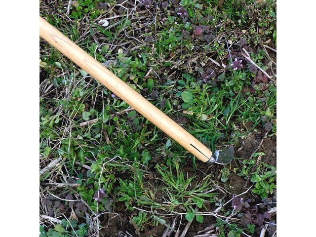 Garden Hoe Long Handle 42-3/4' Heavy Duty Japanese Stainless Steel, Made in JAPAN, Weeding Sickle Tool, Stand Up Weeder Hand Tool