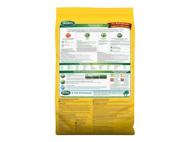 Scotts Turf Builder Weed & Feed3, Weed Killer Plus Lawn Fertilizer, Controls Dandelion and Clover, 15,000 sq. ft., 42.87 lbs.