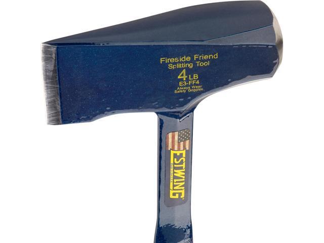 ESTWING Special Edition Fireside Friend - Leather 14' Wood Splitting Maul with Forged Steel Construction & Genuine Leather Grip