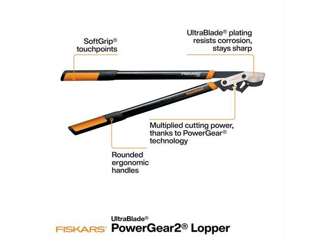 Fiskars 32-Inch Loppers for Tree Trimming, Heavy Duty, Low-Friction Sharp Steel Blade, Branch Cutter up to 2-Inch Diameter Cut Capacity, PowerGear2...