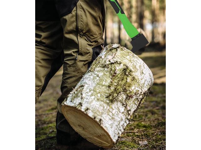 Hookaroon 15 Inch, Pickaroon Forged Steel, with Anti-Slip & Shock Reduction Grip, for Log Lifting and Moving Wood Firewood Tool