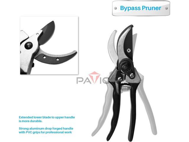 Patio Paradise Garden 3 Piece Tree and Shrub Lopper-Shears-Purner Set, Garden Tool Set Tree Trimmer Branch Cutter Kit