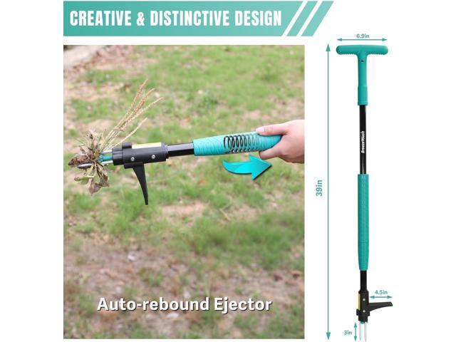 Breeze Touch 39' Weed Pulling Tool, 3-Claw Detachable Weed Puller Tool with Long Handle, Heavy Duty Stand Up Weeder Weeding Tool for Lawn, Yard,...