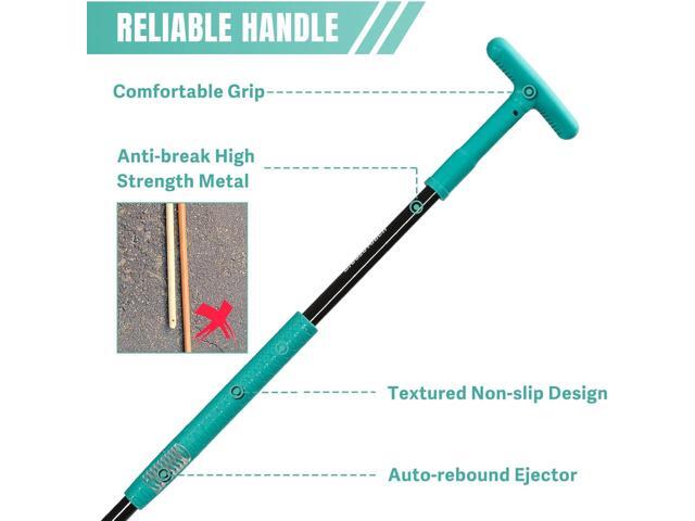Breeze Touch 39' Weed Pulling Tool, 3-Claw Detachable Weed Puller Tool with Long Handle, Heavy Duty Stand Up Weeder Weeding Tool for Lawn, Yard,...