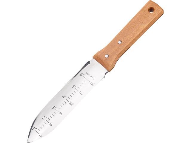 NJP6510 Namibagata Hori Weeding & Digging Knife Japanese 7.25 Blade, 6-Inch, Includes Weather Resistant Hard Plastic Sheath, Stainless Steel/Wood...