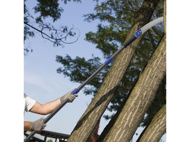 Pole Saws for Tree Trimming, 10 FT Long Extension Pruning Saw, Lightweight Stainless Steel Extension High Pole Pruning Pole Saw with Blade for...
