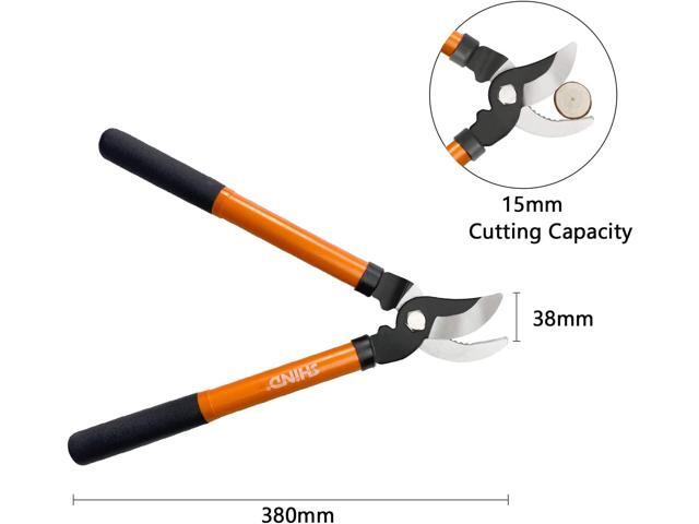 SHIND Bypass Lopper Lightweight and durable garden Clippers and Manual heavy-duty trimmer Set, Strength Saving Hardwearing Garden Shears Suitable...