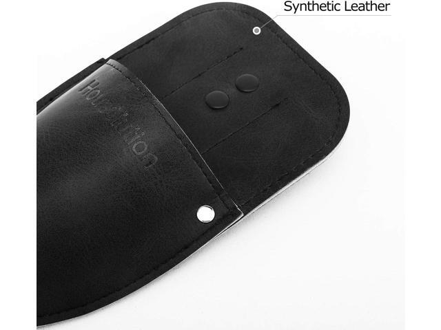 Garden Pruner Sheath, Pruner Holster, Premium PU Leather Holster Protective Case Cover Scabbard for Gardening Pruning Shears Scissor - Black