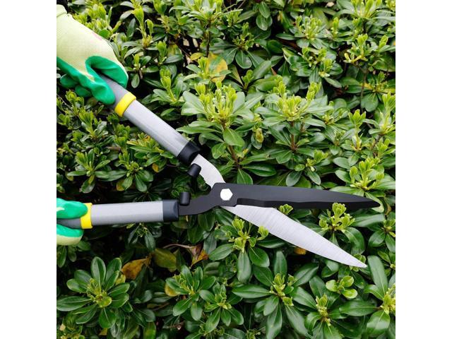 Colwelt Hedge Clippers 21'', Hedge Shears for Trimming Borders, Boxwood, and Bushes, Hedge Gardening Shears with Carbon Steel Sharp Blades &...