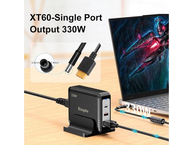 330W HP OMEN GaN Laptop Charger with 74-50mm Cable for OMEN17-W119TX 3-Port Charging Adapter with PD 3.0 (20V/16.5A) Fast Charger Compatible with...