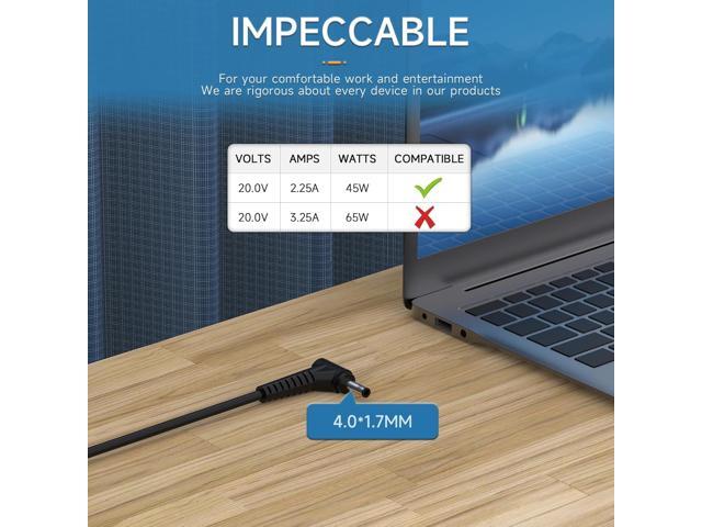 Charger for Lenovo Laptop - IdeaPad 1 3 5 1-14, 1-15, 3-15, 3-17, 5-14, 5-15 Series; IdeaPad 110 110S 310 320 330 330s 510 520 530s 710s; IdeaPad...
