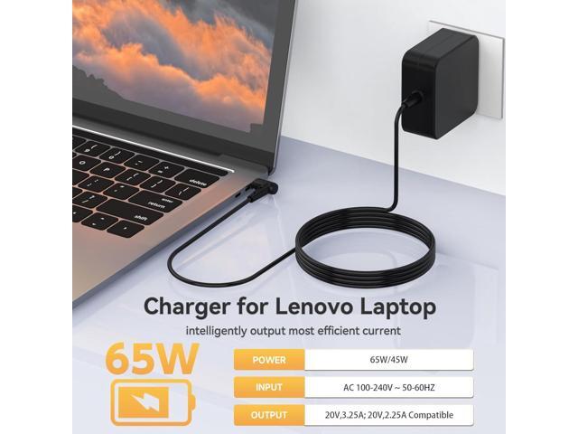65W Charger for Lenovo IdeaPad 1/1i/3/3i/5/5i Laptop- IdeaPad 110 110S 310 320 330 330s 510 520 530s 710s AC Adapter; IdeaPad S145 S340 S540 L340...