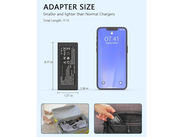 45W Ac Adapter Compatible with HP 14 Laptop-Blue Smart tip Power Adapter Cord Notebook Charger